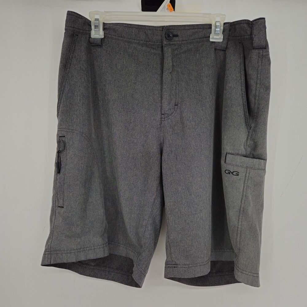 GameGuard Shorts‎ Mens Large Gray Moisture Wick Outdoors Performance FADED